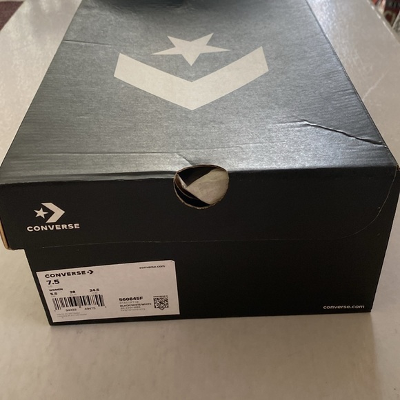 Converse Women’s Platform Black/ White High-Top Sneakers Size 7.5 New in Box - Picture 5 of 6